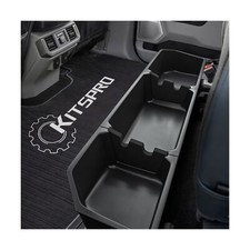 KitsPro Black Rear Underseat Storage Custom Fit 2017-2024 Ford F-250 F-350 F-...