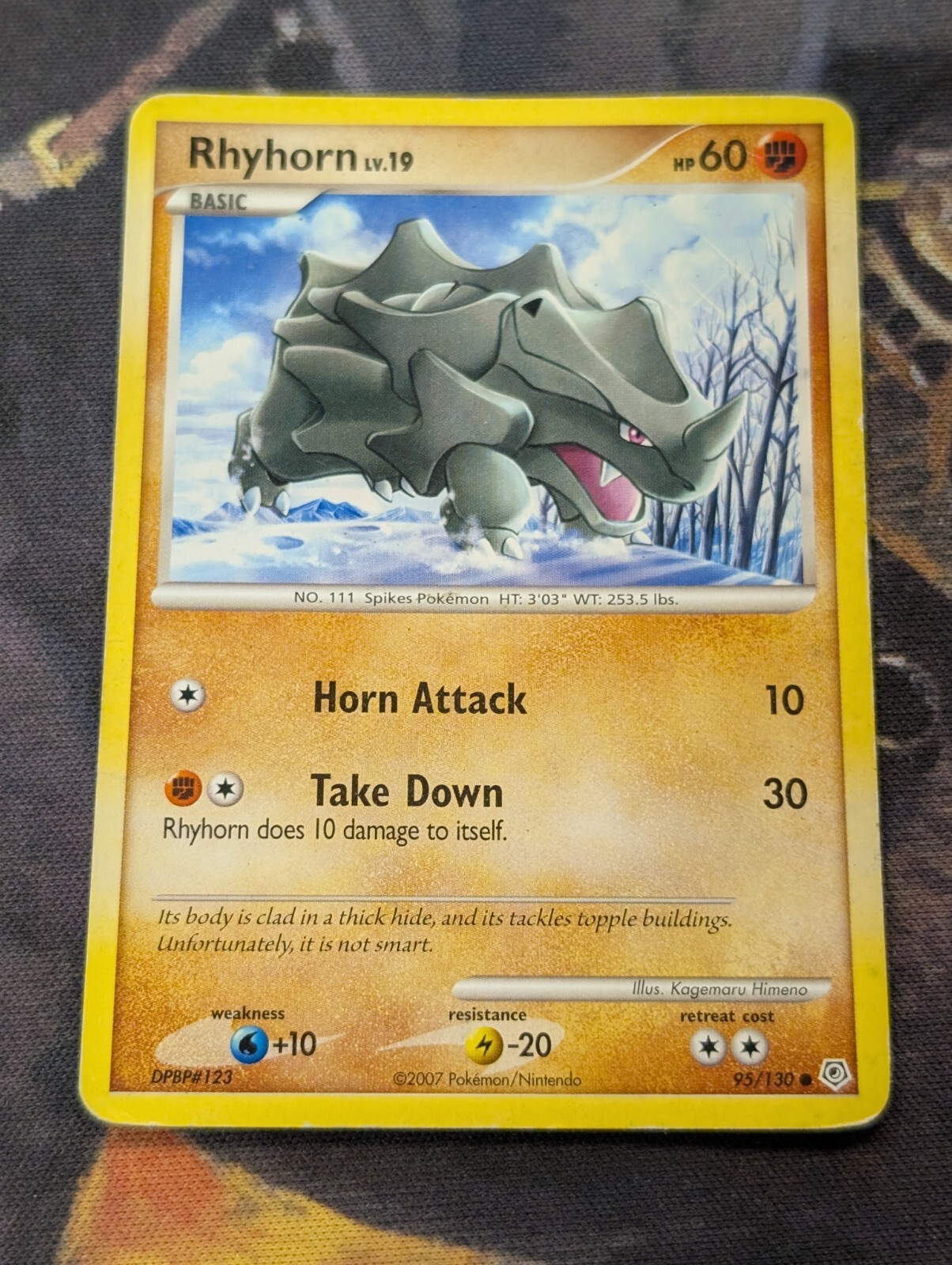 Rhyhorn Lv.19 95/130 Diamond & Pearl - Pokemon Card
