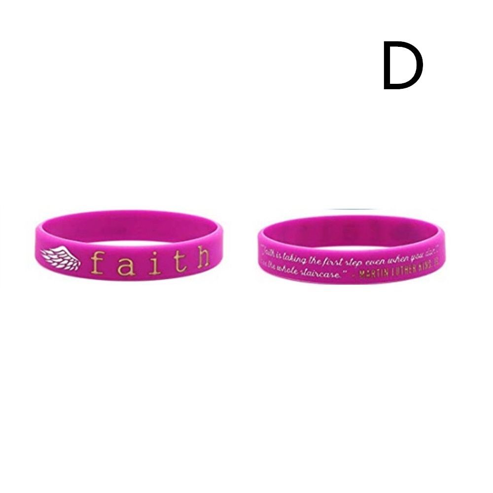 Inspirational Bracelet Motivational Silicone Wristbands Dream Rubber