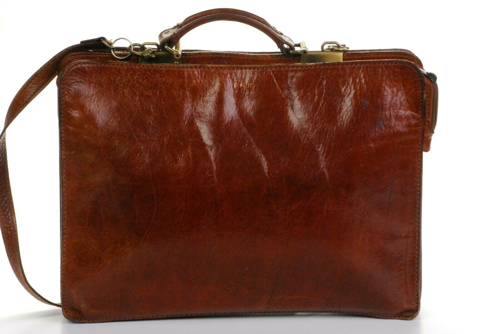 Vintage ORIGO Genuine Leather Briefcase Messenger Shoulder Bag Made