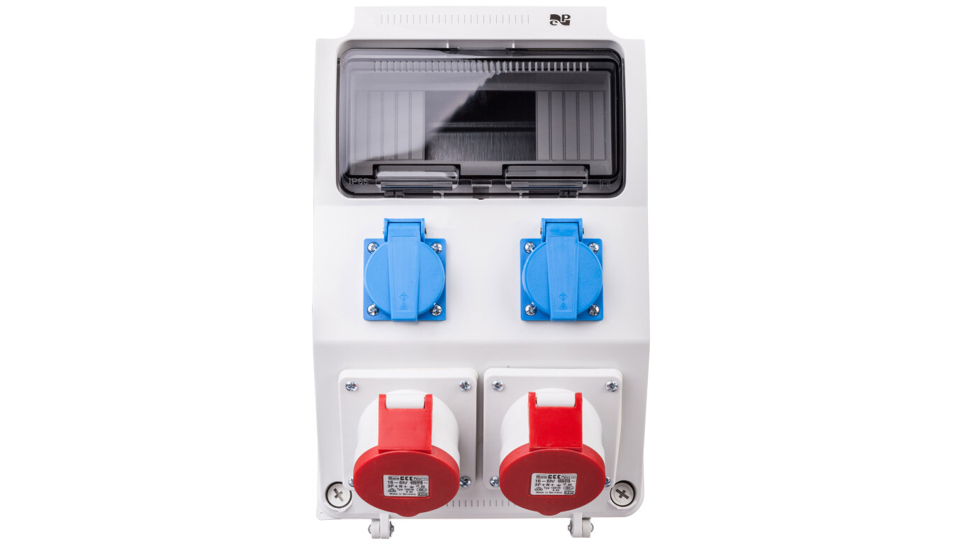 Construction switchgear 9 modules 2x2P+Z 2x5P/16A without RS-9 protection /T2UK
