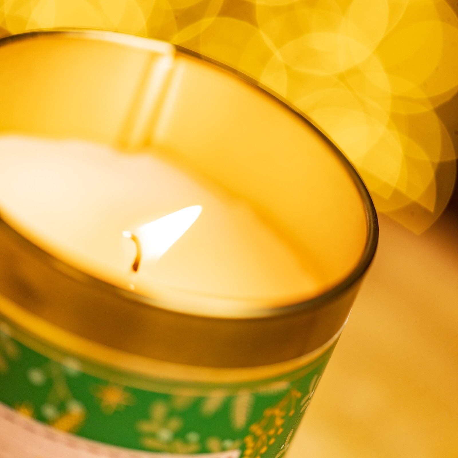 Christmas Scented Candle Decoration Mistletoe Fir Xmas Fragrance Green