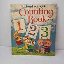 Vintage Richard Scarry Best Counting Book Ever Children's Book 1970's