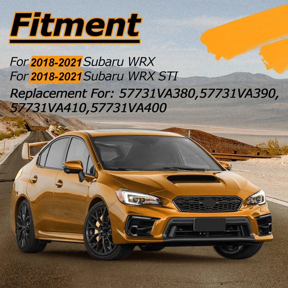 Kit de cubierta de bisel de luces antiniebla LED DRL para Subaru WRX/STI 2018-2021 blanco/ámbar Foto 3 de 4