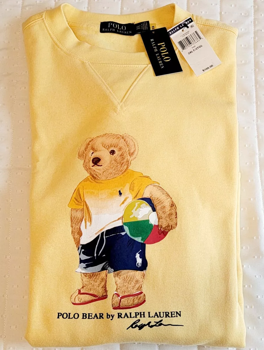 Ralph lauren bear crewneck clearance