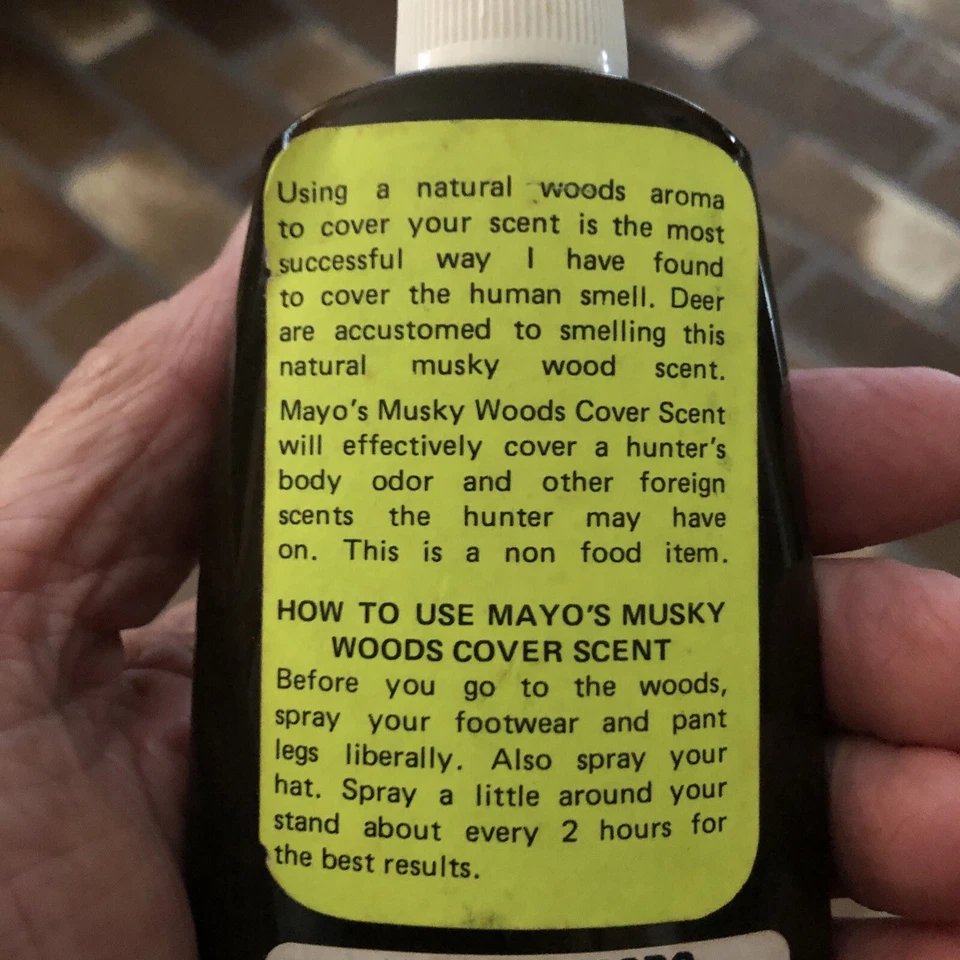 Lot of 2 Mayo’s Musky Woods Natural Cover Scent 4 FL OZ Bottles (2) - Image 3 of 4