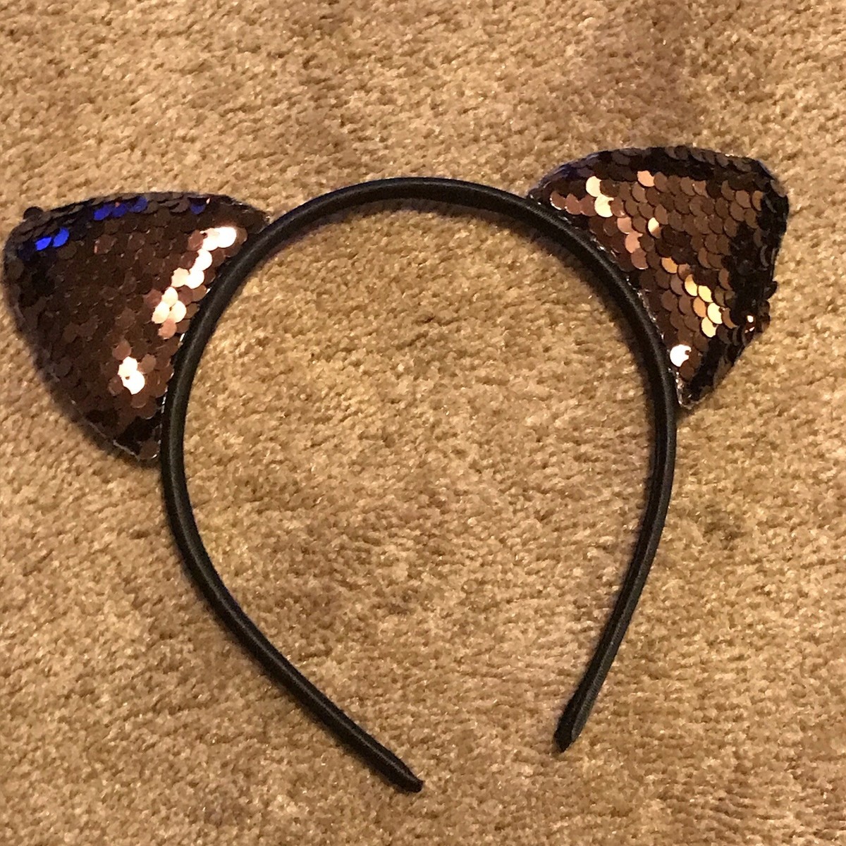 Glitter Cat Head Wrap Claire's Club Plush Pink Glitter Cat Ears