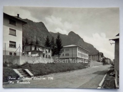 OVENS BELOW Via Nazionale Udine old postcard 