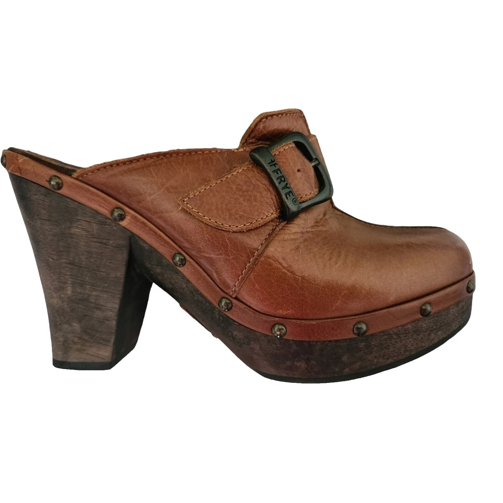 Zapatos Cómodos Marrón Frye superior de cuero para mujeres