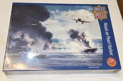 Master Pieces Attack On Pearl Harbor 550 Piece Puzzle New Sealed In Box