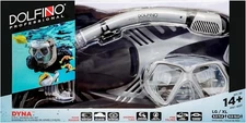 Dolfino Pro Aqua DPX18230S4L  DYNA  5 Piece Adult Snorkeling Dive Set  (L / XL)