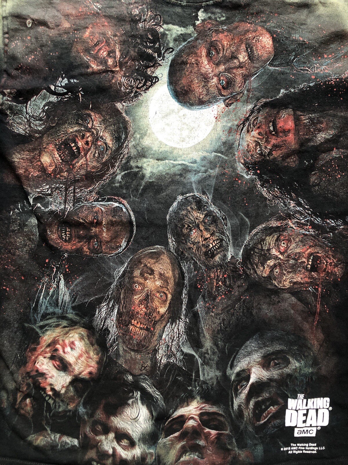 The Walking Dead Zombie Shirt AOP Men Sz Large image 2