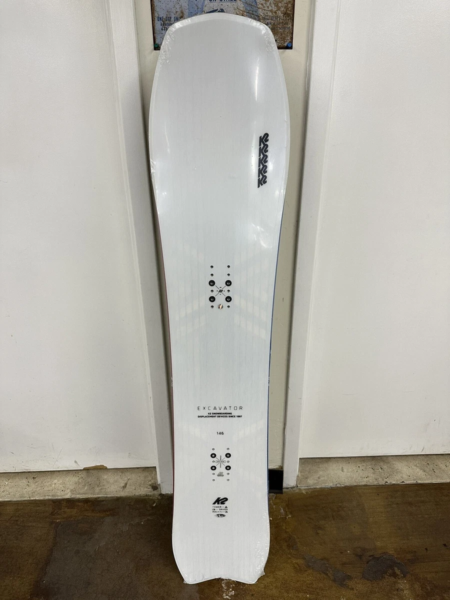 2022 K2 Excavator VERY RARE Limited Edition White Freeride Snowboard 146 cm