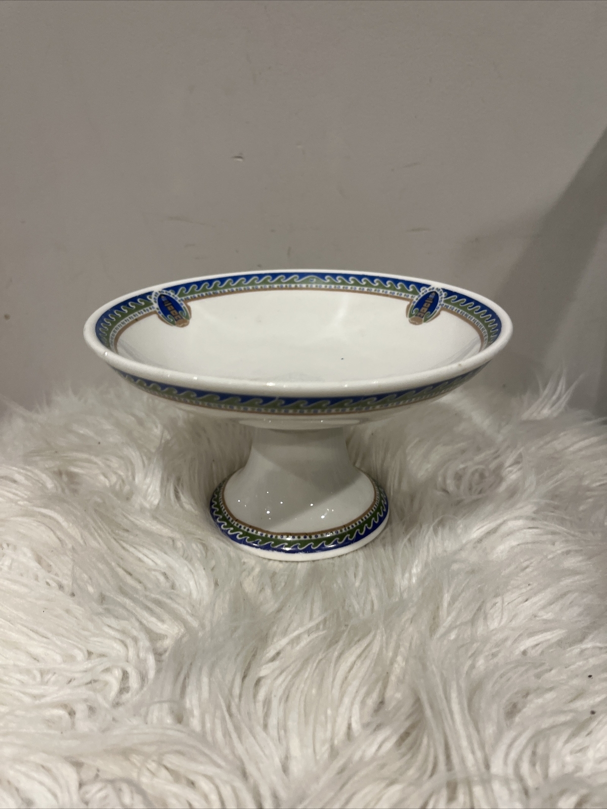 Pedestal Bowl / Plate Lighthouse Scammell's Lamberton China For Gimbel Brothers eBay