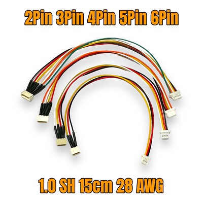   Micro JST SH 1.0 Stecker 2Pin 3Pin 4Pin 5Pin 6Pin Verlängerungskabel 15cm RC  
