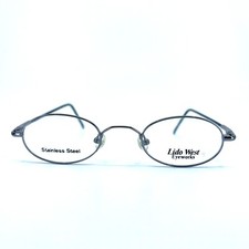 Lido West Bouy Gunmetal Silver Oval Full Rim Eyeglasses Frame 45-21 140 mm