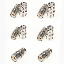 New 10Pcs UHF Female SO-239 SO239 Plug To BNC Male Jack RF adapter connector US