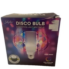 E27 Double-Headed LED Ball Stage RGB Light Bulb Rotating Lamp Party Disco NEW