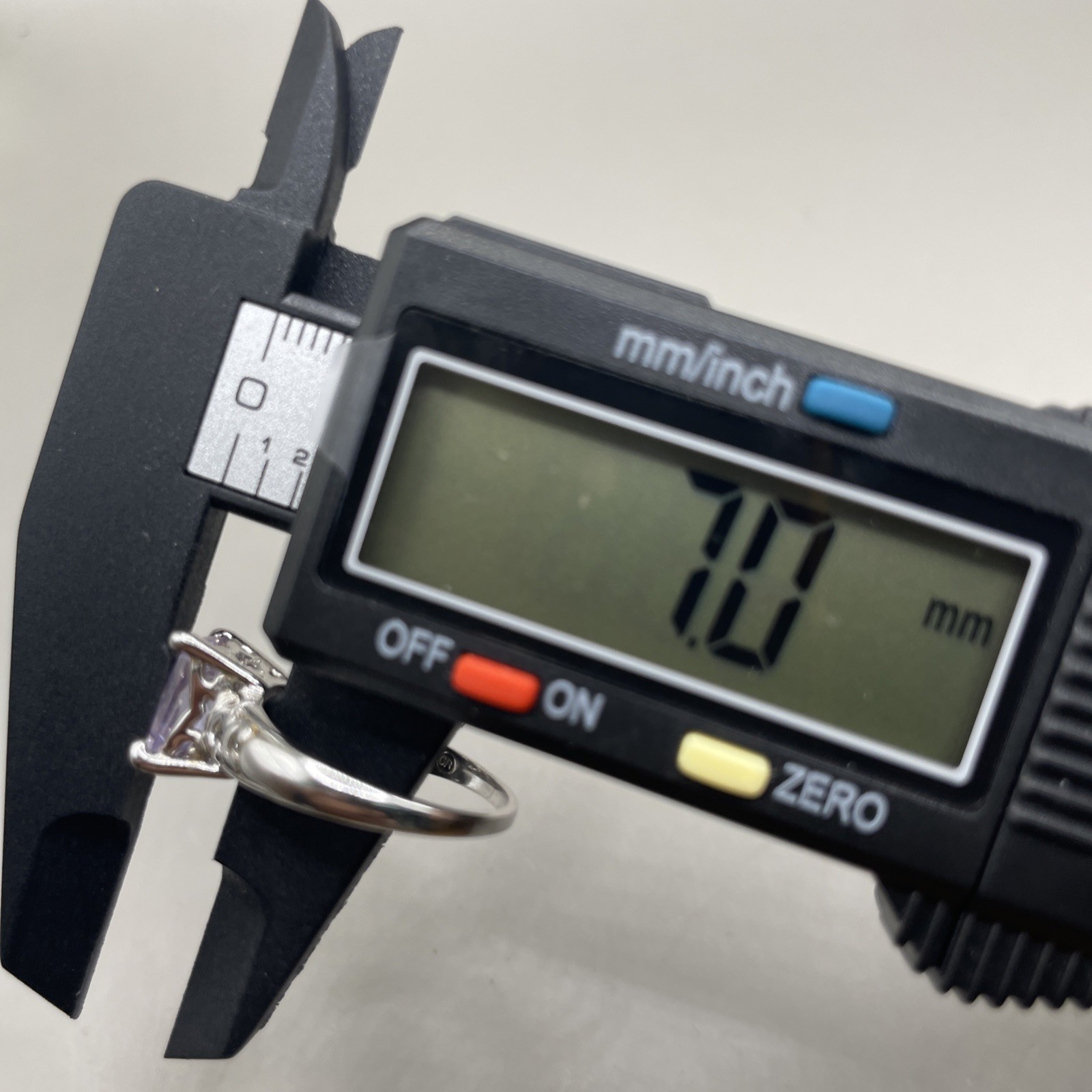 Light Lavender Colored Stone Solitaire Sterling S… - image 9