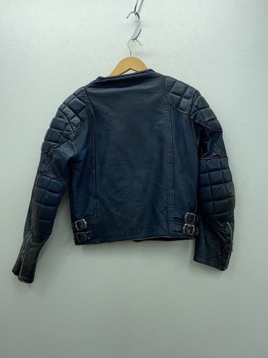 ALTRA Giacca Riders Altre Marche PELLE Biker Single Rider Pelle BLU Usata