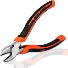 7" Diagonal Cutting Pliers, Heavy Duty Side Cutters, Wire Cutters For Electrical