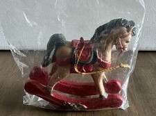 Vintage Rocking Horse Christmas Ornament Made in Thailand NEW