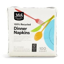 , Dinner Napkins, 2-Ply, 100 Count