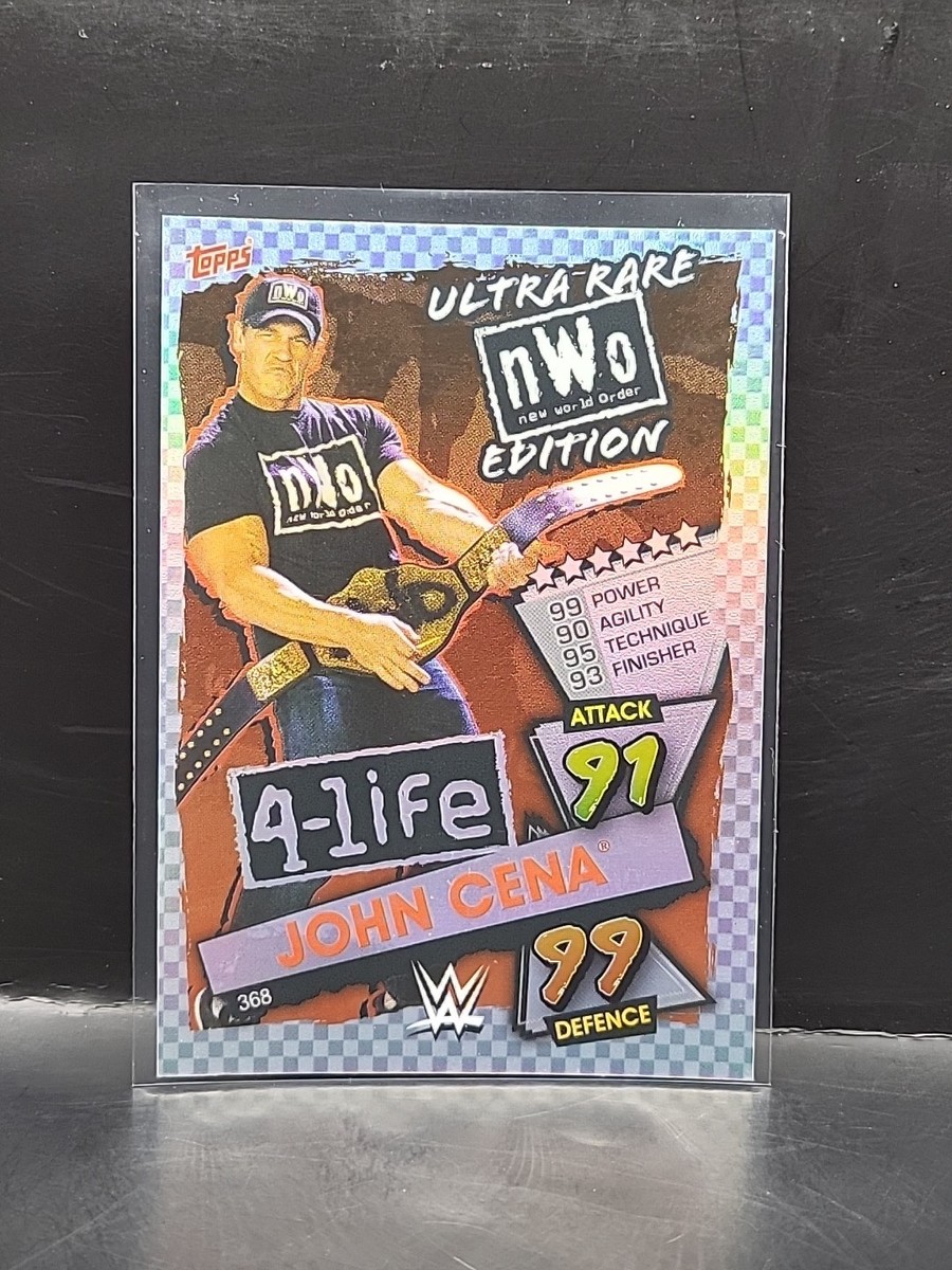 rare wwe cards 2021 Topps WWE Chrome Ultra Rare NWO Edition Speckled Refractor