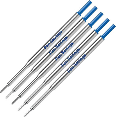 5  Ballpoint Pen Refills Compatible with Papermate Lubriglide, Aspire, Phd Pens,