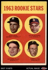 1963 Topps #169 Gaylord Perry Rookie Stars 3.5 - VG+