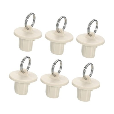 6 Pieces Roller Shade End Cap Covers Blind Parts Compact with Pull Rings Easy