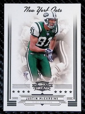 Justin McCareins - 2006 Donruss Threads #109 - New York Jets