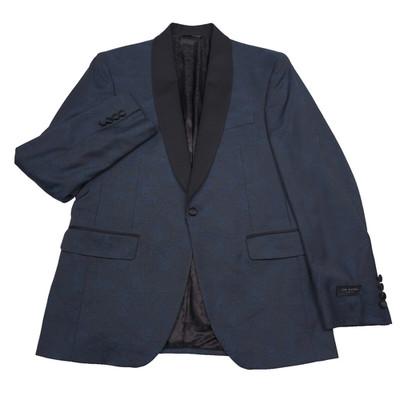 Ted Baker Josh Tuxedo Jacket Mens 42R Modern Wool Green Shawl Formal Wedding