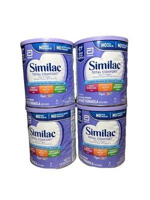4 Pack Similac Total Comfort Infant Formula 12.6 Oz Each Exp 08/01/2026 