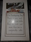 Vintage Thanksgiving Postcard Hot TURKEY POEM POSTCARD 1915 Postmark VT Sent NH! — photo 1
