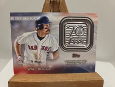 Wade Boggs 2021 Topps 70th Anniversary Logo Patch  Boston Red Sox #70LP-WB