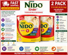 2 Pack Nestl Nido Toddler Milk Beverage, Kinder 1 Plus, 4.85 lbs