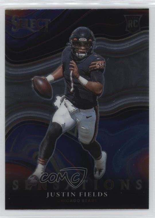 2021 Panini Select Sensations Justin Fields #SEN-14 11nu