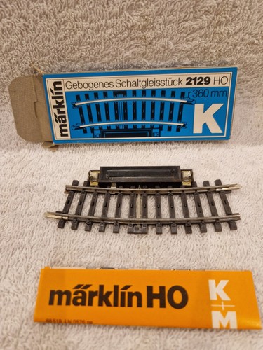 Märklin H0 2129 Gebogenes Schalt-Gleis Neu in OVP ✨️  | Zustand: Neu