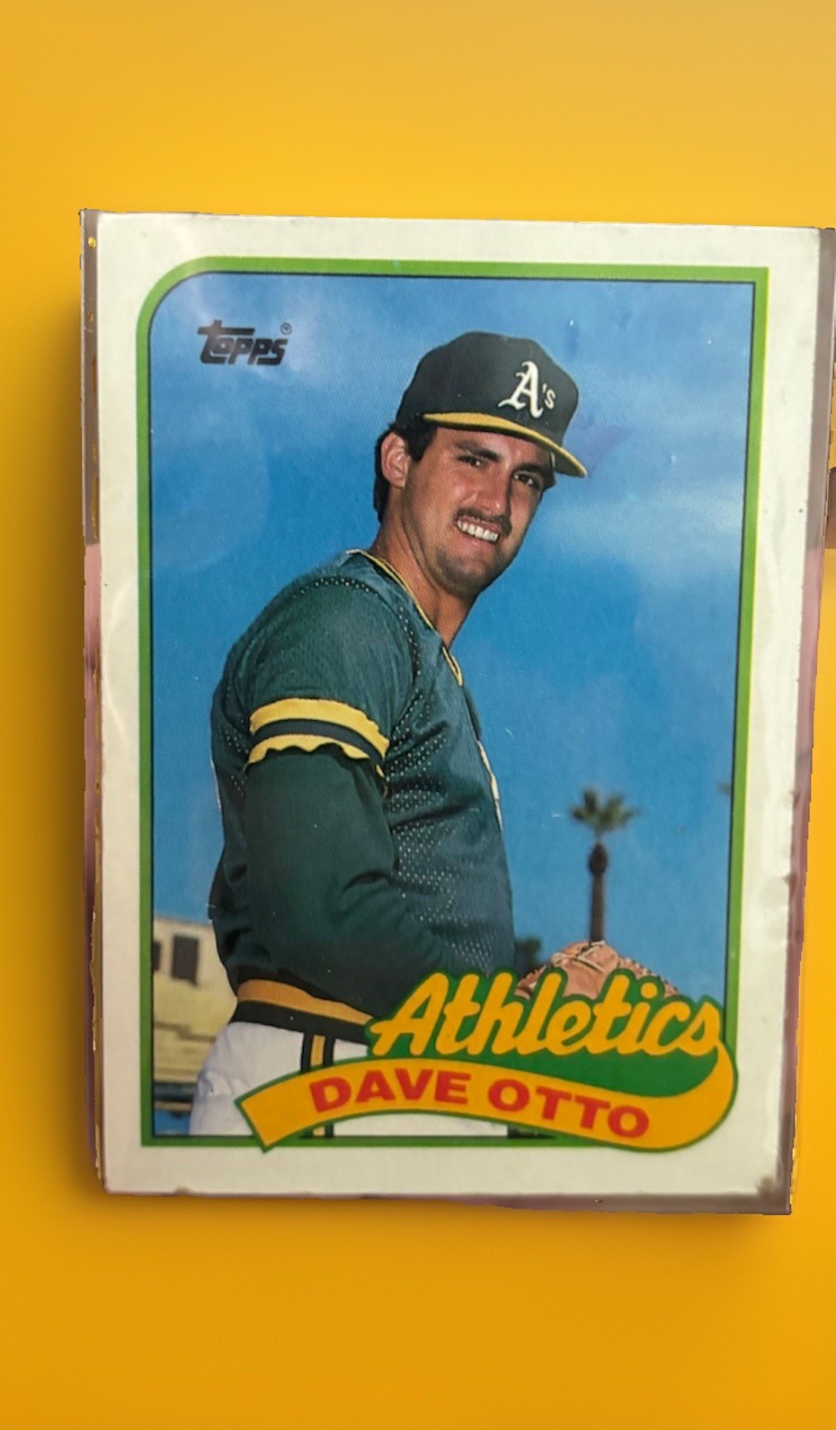 Topps 1989 Topps Dave Otto Oakland Athletics Baseball Rookie Card #3