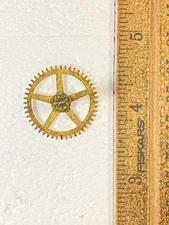 Herschede Clock Movement Time Side 4th Wheel (See Pics To ID Movement)  (KD2677)