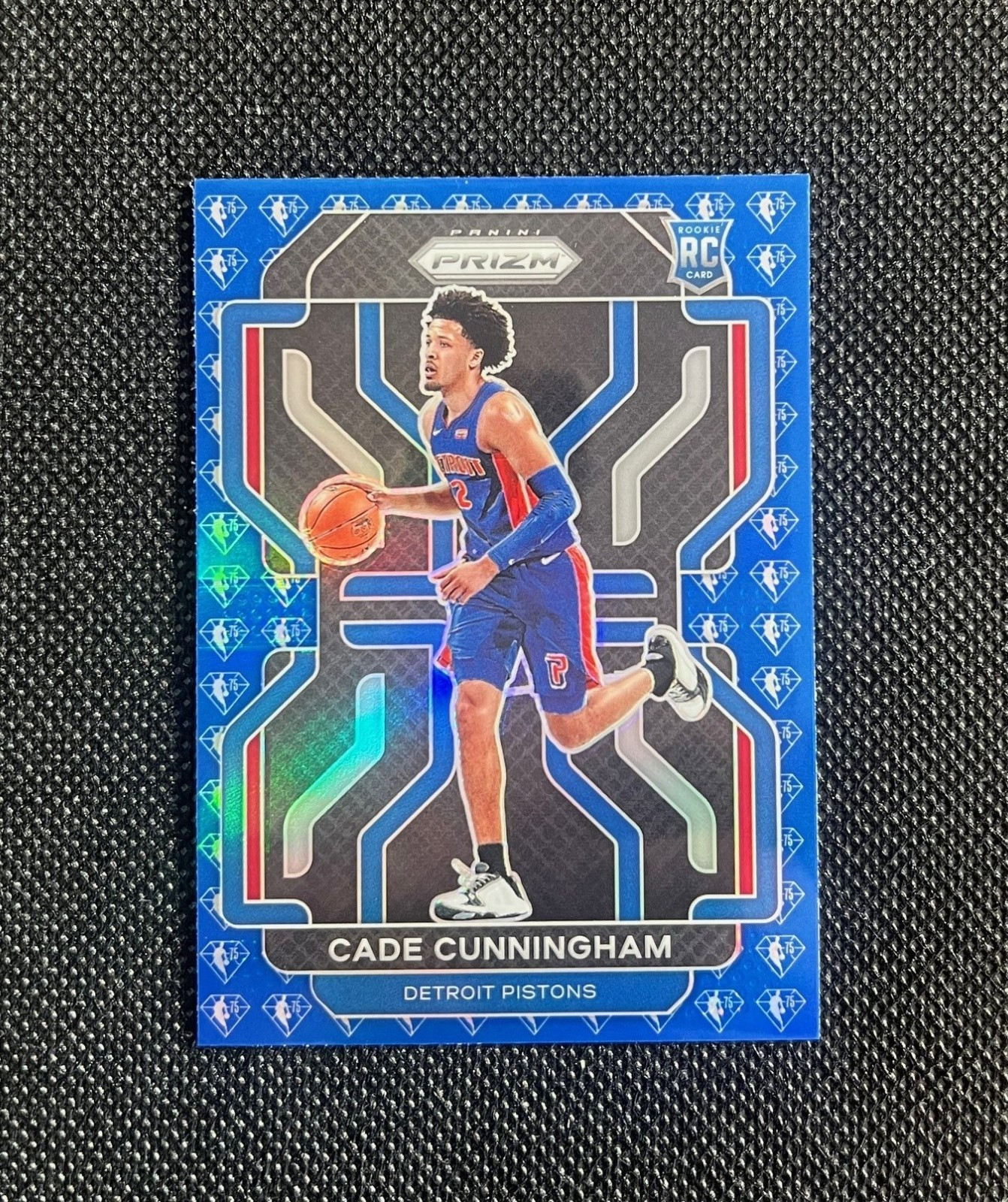 Cade Cunningham 2021 Prizm #282 Blue NBA 75th Anniversary Price
