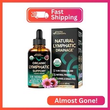 Lymphatic Drainage Drops - USDA Organic Lymphatic Supplements - 2 fl oz