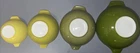 Vintage Pyrex Verde Green Nesting Mixing Bowls Set of 4 Cinderella Spouts 1960s