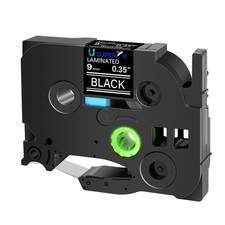 TZE 325 Compatible with Brother PT-1910 TZ TZe 325 White on Black Tape Label 9mm