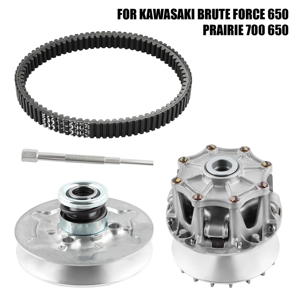 Primary Secondary Driven Clutch+ Puller+Belt For 2002-2003 Kawasaki Prairie 650 Foto 2 de 4