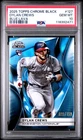 2025 TOPPS CHROME BLACK BLUE LAVA #127 DYLAN CREWS ROOKIE RC 28/150 PSA 10