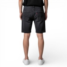 Levi's 505 Denim Shorts Men  s Size 38 Stretch Jean Jorts Black GUC