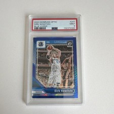 Panini Donruss Optic 2024-25 Dirk Nowitzki #247 Blue Hyper PSA 9 Mavericks