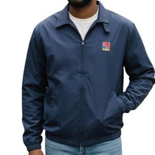 Vintage 90s Ralph Lauren Chaps Bomber Jacket Houndstooth Lining Crest Emblem L